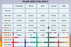 Plan Lekcji Kolorowy Styl Ilustrowany - 2