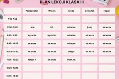 Plan Lekcji Kolorowy Styl Ilustrowany - 3