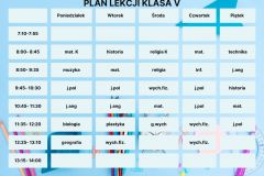 Plan Lekcji Kolorowy Styl Ilustrowany - 5