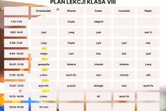 Plan Lekcji Kolorowy Styl Ilustrowany - 8