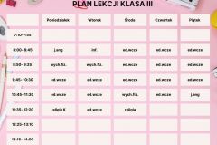 Plan Lekcji Kolorowy Styl Ilustrowany - 3