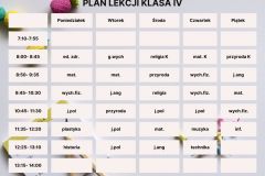Plan Lekcji Kolorowy Styl Ilustrowany - 4