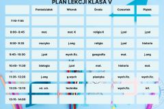 Plan Lekcji Kolorowy Styl Ilustrowany - 5