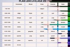 Plan Lekcji Kolorowy Styl Ilustrowany - 7