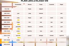 Plan Lekcji Kolorowy Styl Ilustrowany - 8