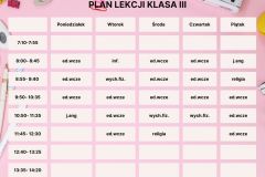 Plan Lekcji Kolorowy Styl Ilustrowany - 3