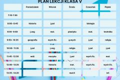 Plan Lekcji Kolorowy Styl Ilustrowany - 5
