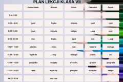 Plan Lekcji Kolorowy Styl Ilustrowany - 7